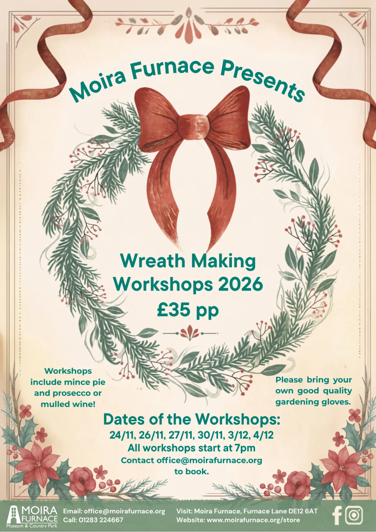 Wreath Making Workshop — Moira Furnace Museum & Country Park